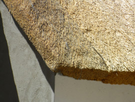 Goegap Thatching Project - hex-net protecting thatched roofs