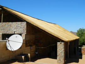 Goegap thatching project - admin block thatched roof