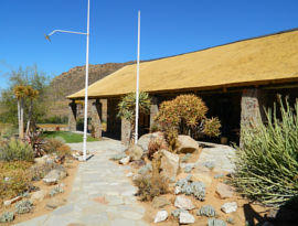 The Admin block at Goegap thatching project